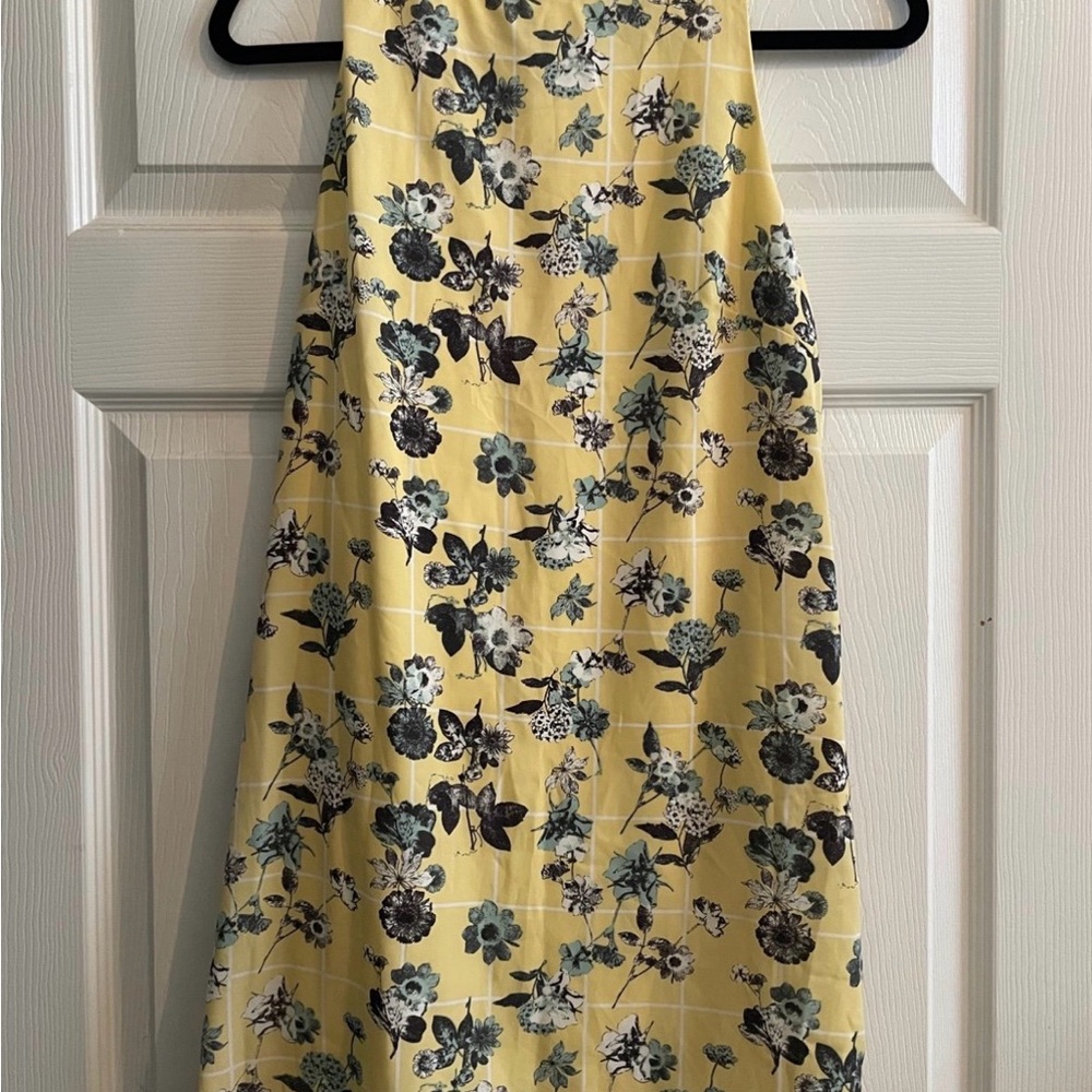 Luxe Yellow Floral Dress
